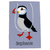 Moyen Sac cadeau Puffin Design (Devant)