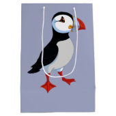 Moyen Sac cadeau Puffin Design (Dos)