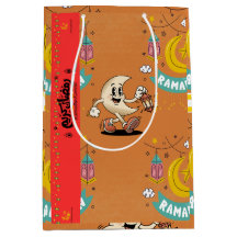 Sac Cadeau Ramadan Croissant Anime Mignon