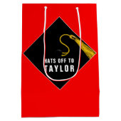 Moyen Sac cadeau Red Medium Creative Graduation (Dos)