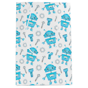 Moyen Sac cadeau robot mignon