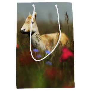 Moyen Sac cadeau Roe in a Meadow