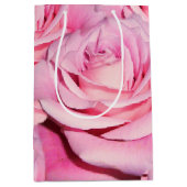 Moyen Sac cadeau rose rose (Devant)