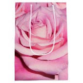 Moyen Sac cadeau rose rose (Dos)