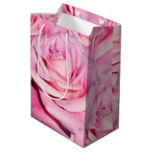 Moyen Sac cadeau rose rose (Dos Angle)