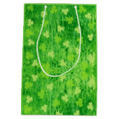 Moyen Sac cadeau Shamrock vert de la Saint Patrick (Dos)