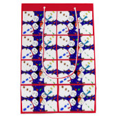 Moyen Sac cadeau Snowman (Dos)