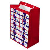 Moyen Sac cadeau Snowman (Dos Angle)