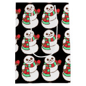 Moyen Sac cadeau Snowmen (Dos)