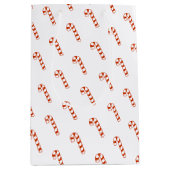 Moyen Sac cadeau - Sucres de canne rouges et blancs (Devant)