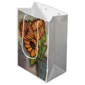 Moyen Sac cadeau Sunflower (Devant Angle)