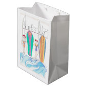 Moyen Sac cadeau Surfs Up (Dos Angle)