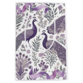 Moyen Sac cadeau Toile Peacock Violet (Devant)