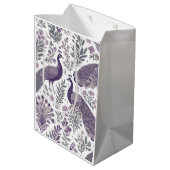 Moyen Sac cadeau Toile Peacock Violet (Dos Angle)