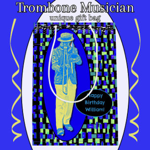 Moyen Sac cadeau Trombone Musician Party