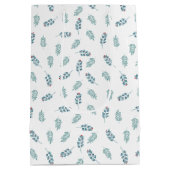 Moyen Sac cadeau turquoise Mistletoe Holiday Medium (Dos)