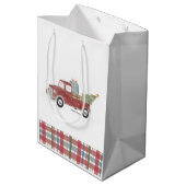 Moyen Sac cadeau - Vacances Camion Rouge (Dos Angle)