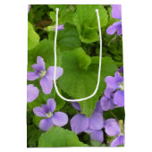 Moyen Sac cadeau - Violettes d'herbe (Dos)