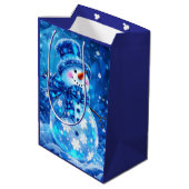 Moyen Sac cadeau Winter Joy (Dos Angle)