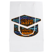 Moyen Sac cadeau - Word Cloud (Dos)