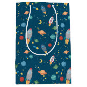 Moyen Sac de cadeau d'amusement d'espace (Devant)