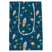 Moyen Sac de cadeau d'amusement d'espace (Dos)