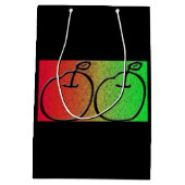 Moyen Sac de cadeau d'Apple (Dos)