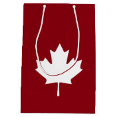 Moyen Sac de cadeau de feuille d'érable du Canada - (Dos)