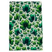 Moyen Sac de cadeau de la Saint-Patrick Lucky Shamrock (Dos)
