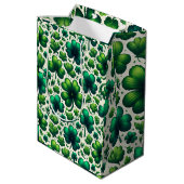 Moyen Sac de cadeau de la Saint-Patrick Lucky Shamrock (Dos Angle)
