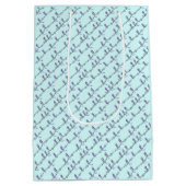 Moyen Sac de Cadeau de Leçons de Danse (Bleu) (Dos)