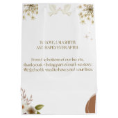 Moyen Sac de cadeau de mariage (Dos)