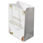 Moyen Sac de cadeau de mariage (Dos Angle)