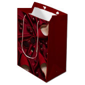 Moyen Sac de cadeau de mode rouge de luxe (Devant Angle)