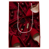 Moyen Sac de cadeau de mode rouge de luxe (Dos)