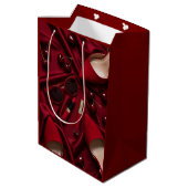 Moyen Sac de cadeau de mode rouge de luxe (Dos Angle)