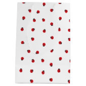 Moyen Sac de cadeau de motif de coccinelle (Dos)