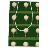 Moyen Sac de cadeau de Noël de golf petit (Dos)