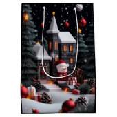 Moyen Sac de cadeau de Noël de luxe (Dos)