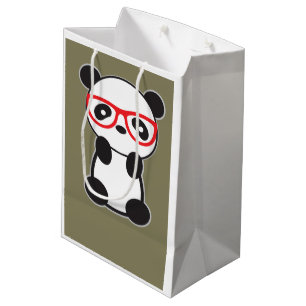 Moyen Sac de cadeau de panda