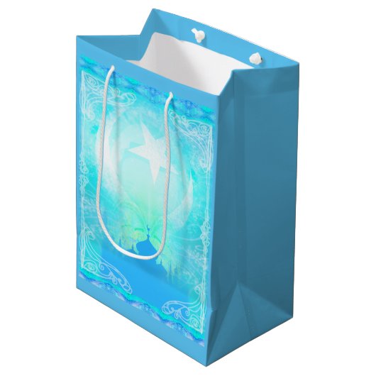 Moyen Sac de cadeau de Ramadan Kareem (Devant Angle)