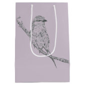 Moyen Sac de cadeau d'oiseau (Dos)