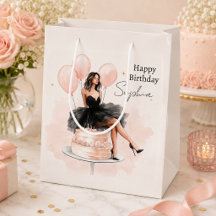 Sac de cadeau élégant pour fille d'anniversaire
