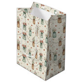 Moyen Sac de Cadeau en Pot Mason Rustique (Devant Angle)