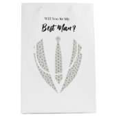 Moyen Sac de cadeau pour témoin de mariage (Devant)