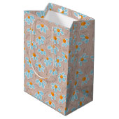 Moyen Sac de fleurs cadeau joyeuses (Dos Angle)