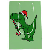 Moyen Sac drôle de cadeau de Noël de dinosaure de T-rex (Dos)