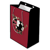 Moyen Sac drôle de cadeau de vache (Dos Angle)