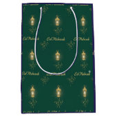 Moyen Sac Eid Cadeau Bleu Vert (Devant)