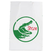 Moyen Sac fait sur commande de cadeau d'alligator (Dos)